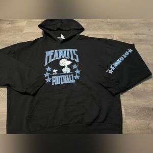 Peanuts Football Pullover Hoodie Size 2XL New